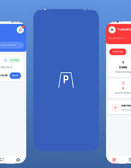 ParkingHub app-overblik
