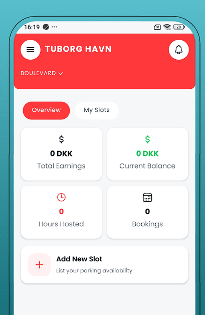 ParkingHub vært-dashboard