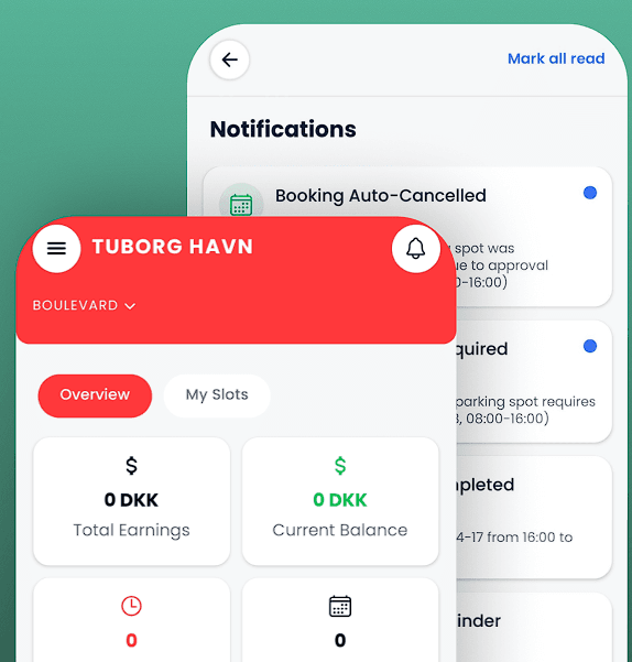 ParkingHub notifikationer