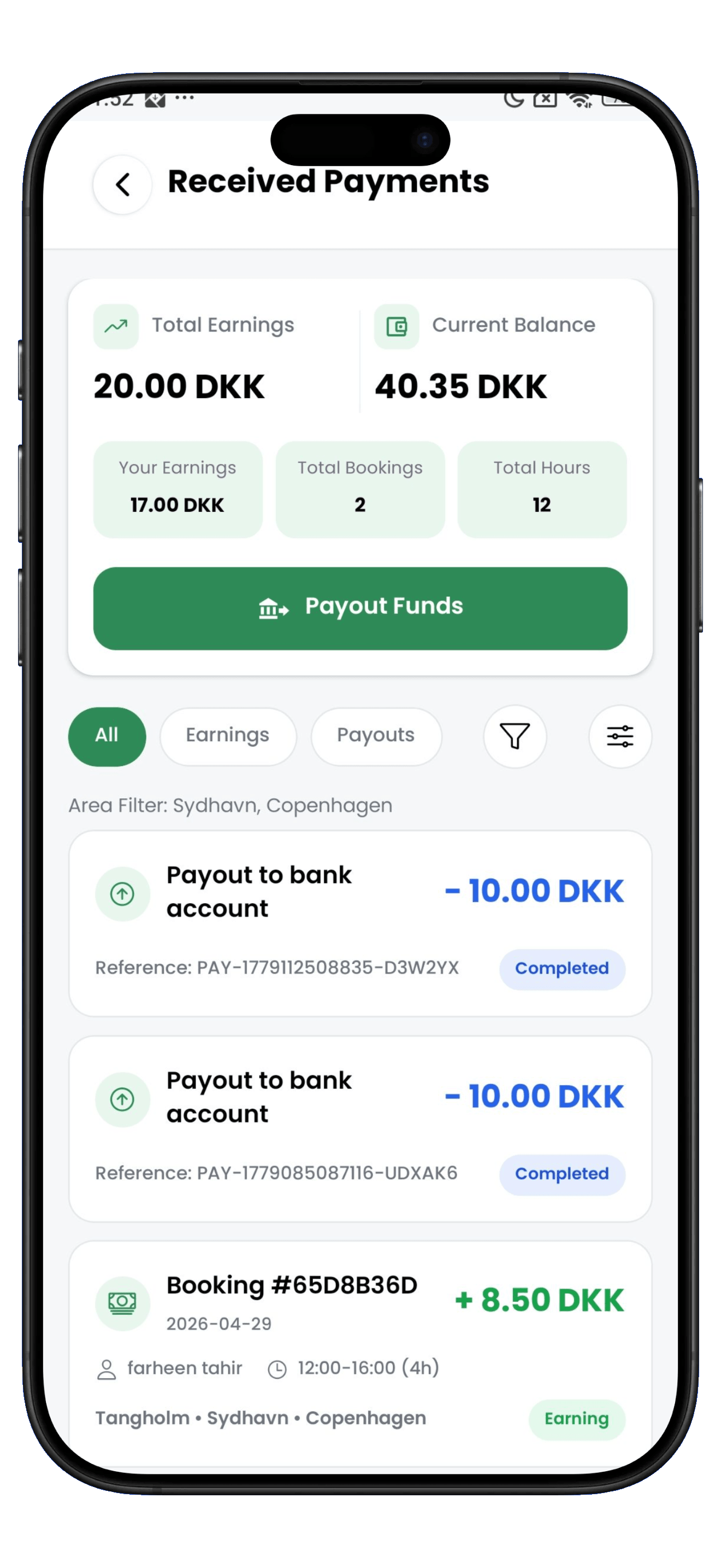 ParkingHub app screenshot 2